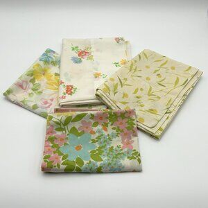 Lot of 4 Vintage Pillowcases 3 Standard 1 Child Morgan Jones Montgomery Ward